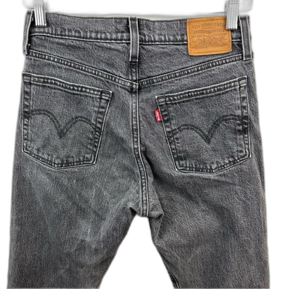 Levi's Dark Grey Wash High Rise Wedgie Denim Jeans Size 25 - Picture 12 of 16